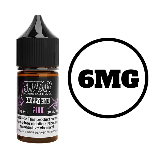[Q-3290-01] SADBOY HAPPY END 100ML (3MG, Pink)