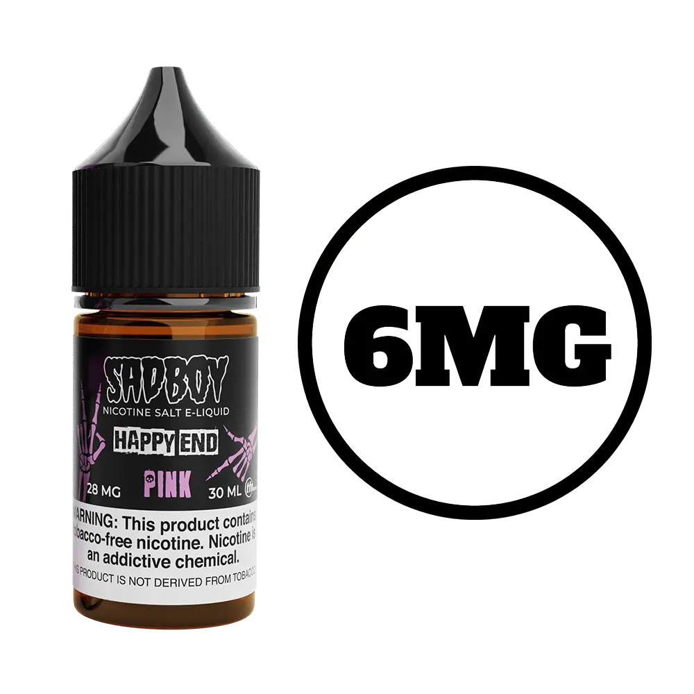 [Q-3290-02] SADBOY HAPPY END 100ML (6mg, Pink)