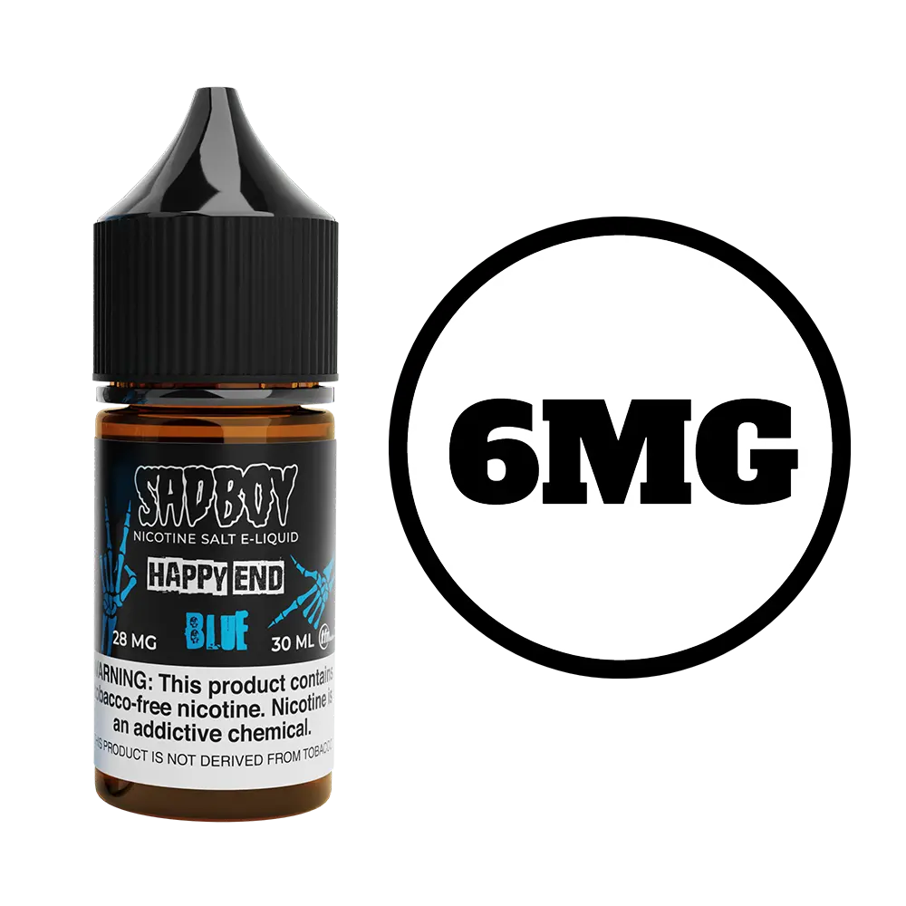 [Q-3290-04] SADBOY HAPPY END 100ML (6mg, Blue)