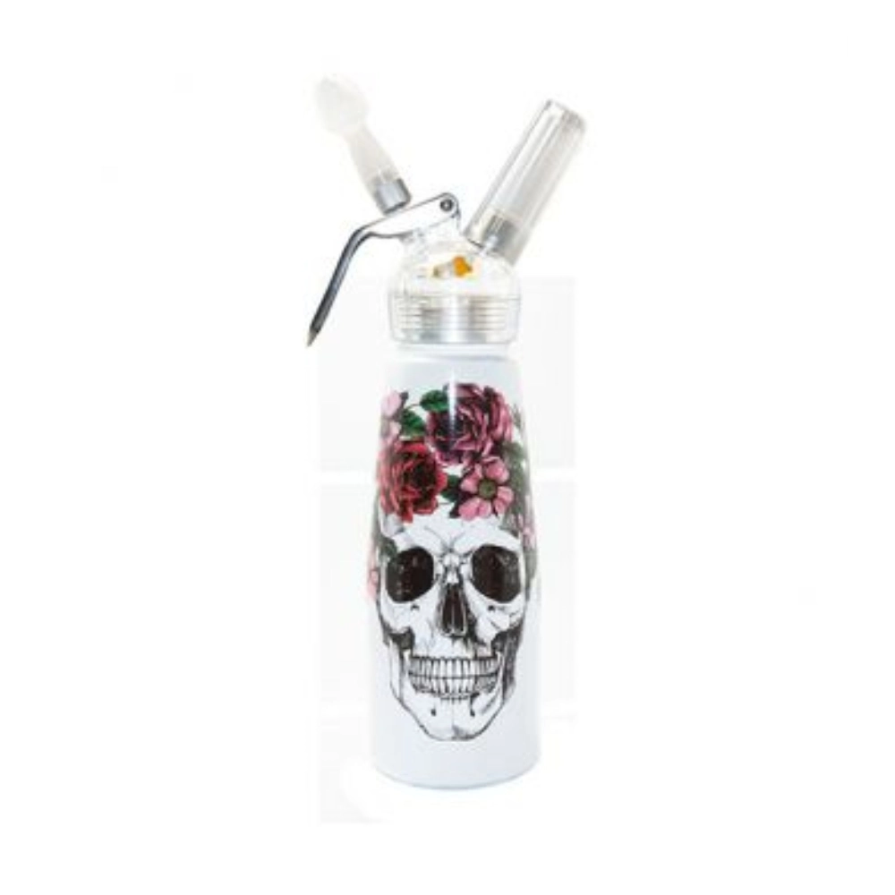 [Q-4295-03] SB 1 PINT ALUMINUM BODY WHIPPED CREAM DISPENSER (SKULL AND SNAKE)