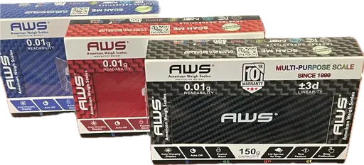 [Q-1282-03] SCALE AWS SERIES 150G X 0.01G CARBON FIBER (Red)