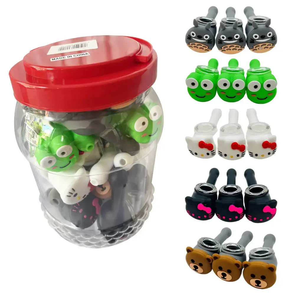 [T-1444-02] Silicone Jar Mix 5 Design Mix 25Pcs/Jar (HH-004)