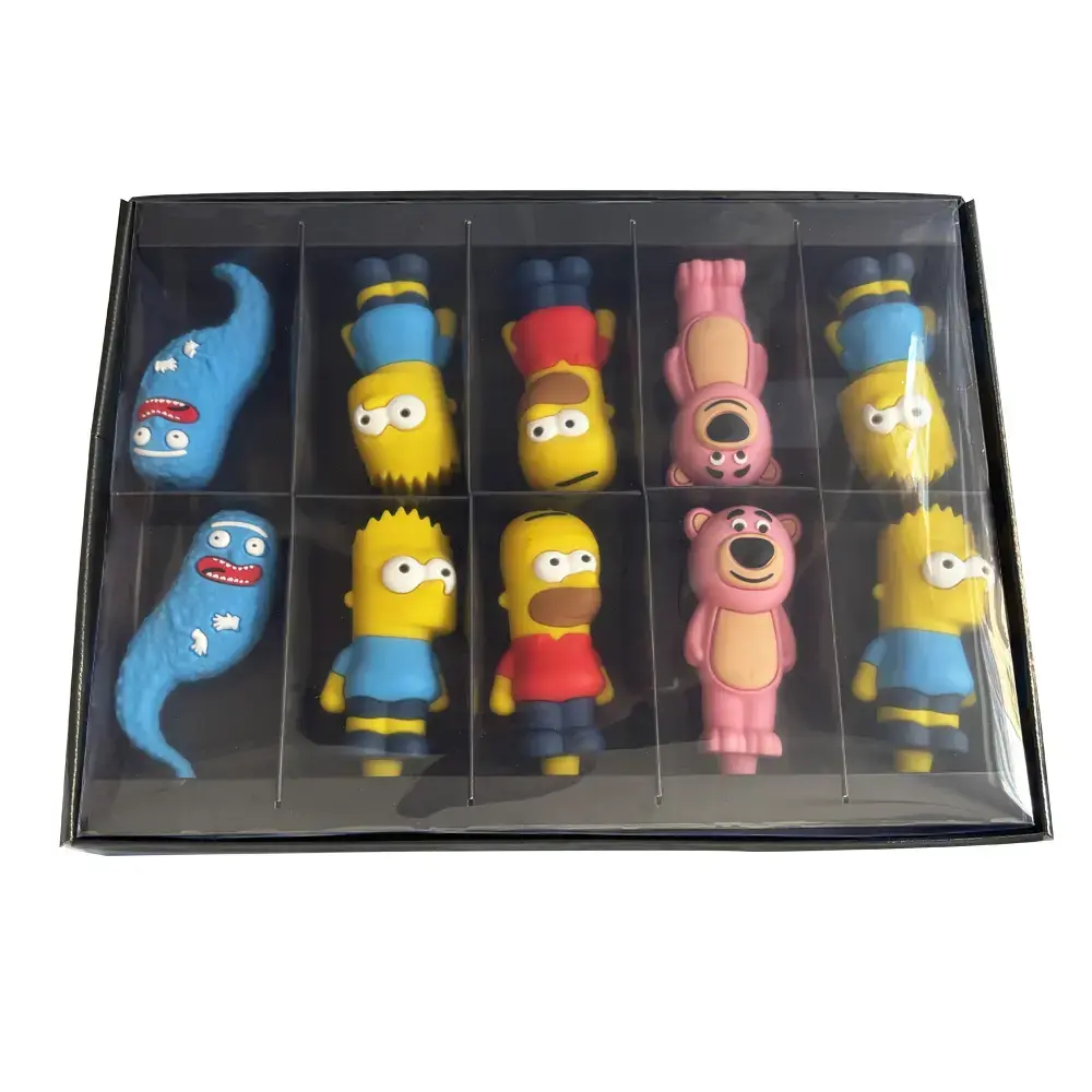 [T-1445-06] Silicone Mix 4 Design Mix 10Pcs/Display (HH-012)