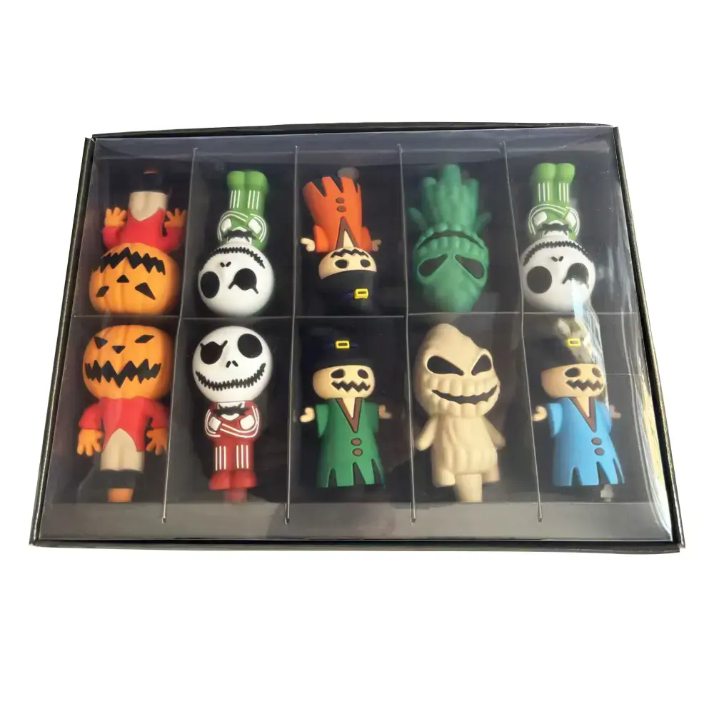 [T-1445-08] Silicone Mix 4 Design Mix 10Pcs/Display (HH-014)