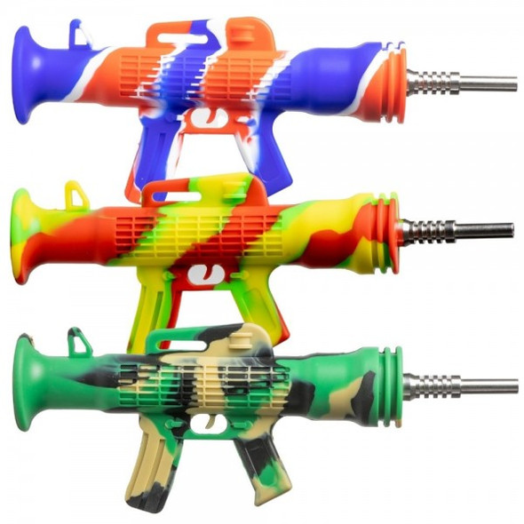 SILICONE NECTOR COLLECTOR W/ METAL NAIL - BAZOOKA