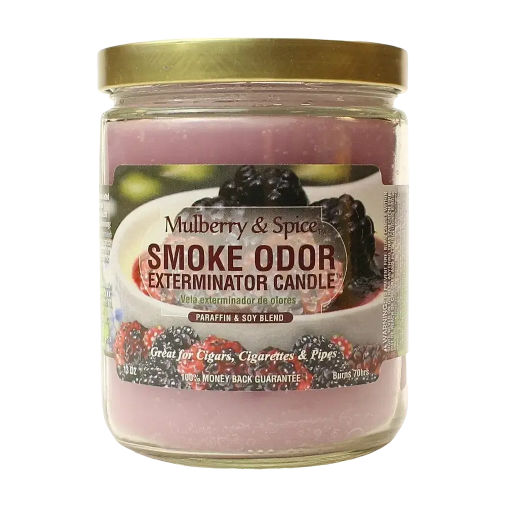 [Q-3568-13] SMOKE ODOR CANDLE 13OZ (Mulberry Special)
