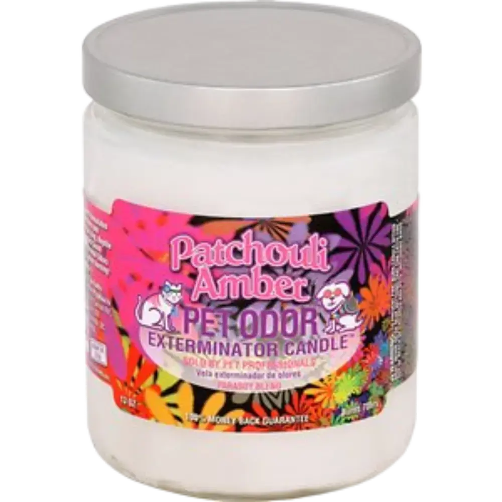 [Q-3568-19] SMOKE ODOR CANDLE 13OZ (Patchouli Amber)