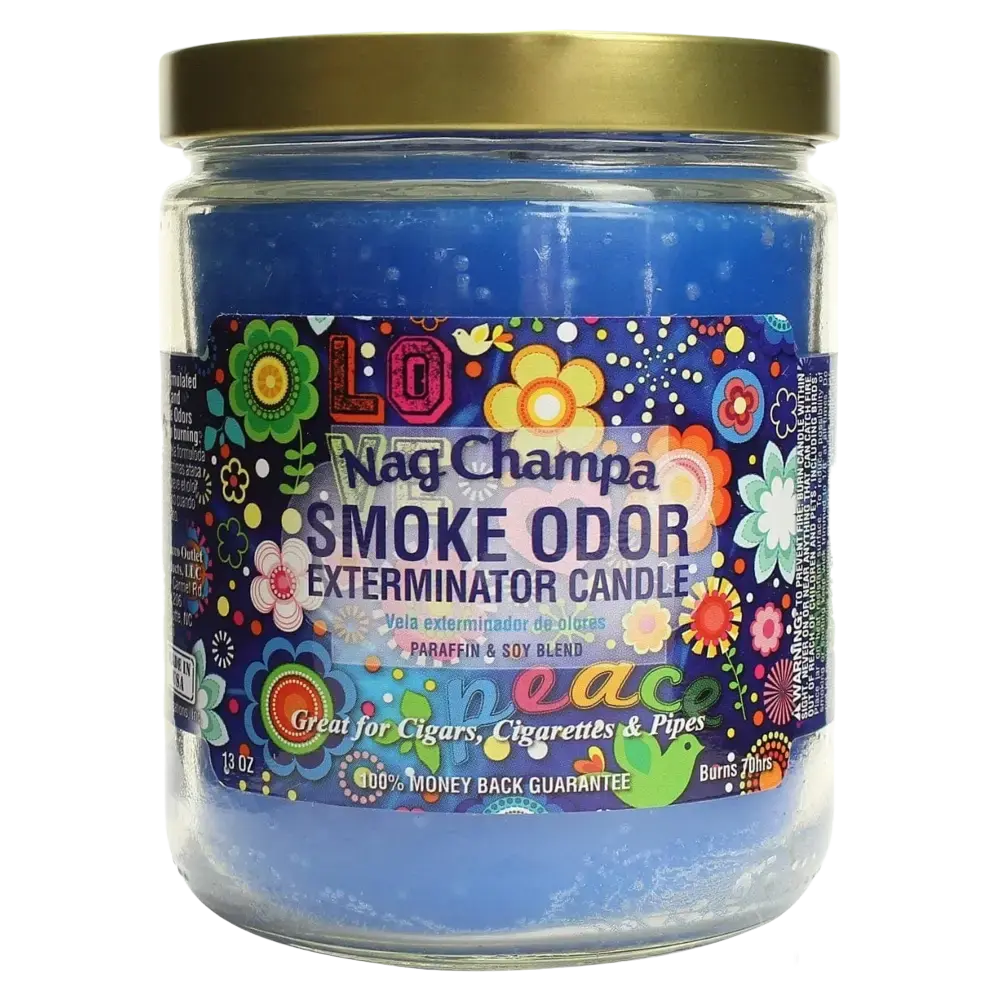 [Q-3568-21] SMOKE ODOR CANDLE 13OZ (Nag Champa)