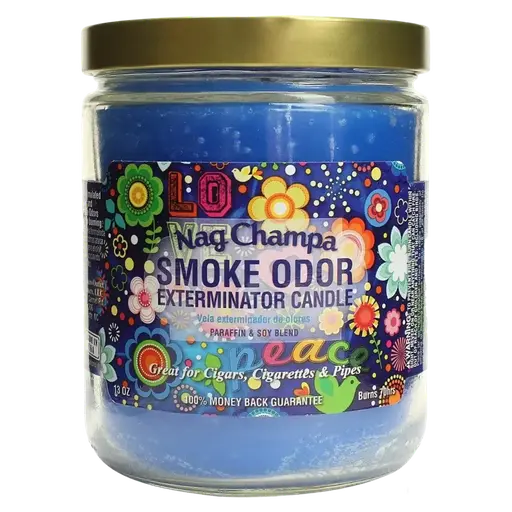 [Q-3568-21] SMOKE ODOR CANDLE 13OZ (Nag Champa)