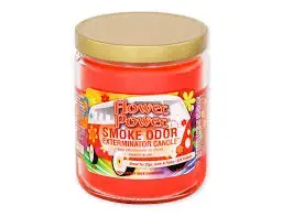 [Q-3568-24] SMOKE ODOR CANDLE 13OZ (Flower Power)