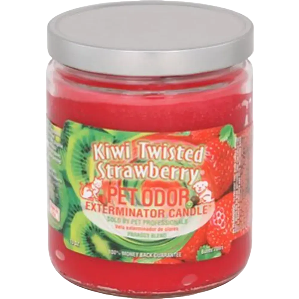 [Q-3568-31] SMOKE ODOR CANDLE 13OZ (Kiwi Twisted Strawberry)