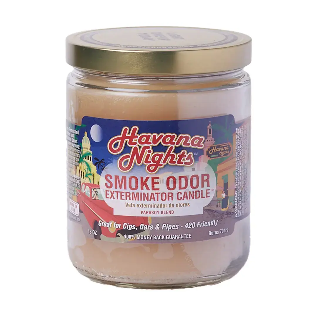 [Q-3568-57] SMOKE ODOR CANDLE 13OZ (Havana Nights)