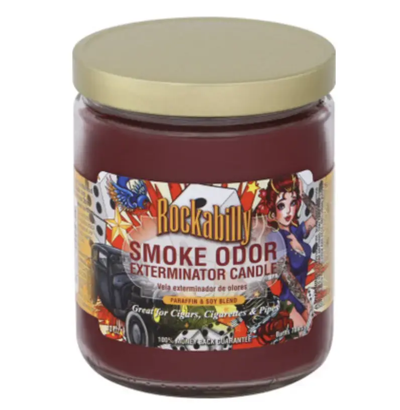 [Q-3568-56] SMOKE ODOR CANDLE 13OZ (Rockabilly)