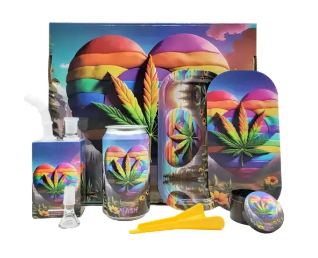 [T-1499-02] Smoking Kit 3D lid rolling Tray with juice bottle kit (Design 2)