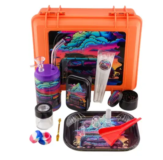 [T-1500-01] Smoking Kit Hookah Cigarette Case Suitcase Kit (Design 1)