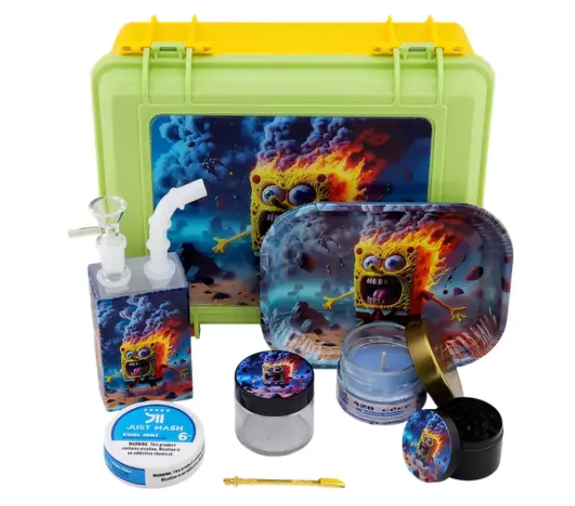 Smoking Kit Square Pot Scented Candle Tote kit