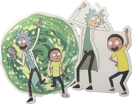 [Q-4232-02] STICKERS 100PCS PACK (Rick & Morty)