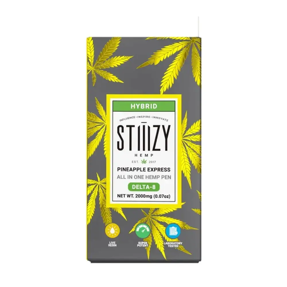 [T-1208-02] STIIIZY HEMP - DELTA 8 - DISPOSABLE PEN- 2G (PINEAPPLE EXPRESS)