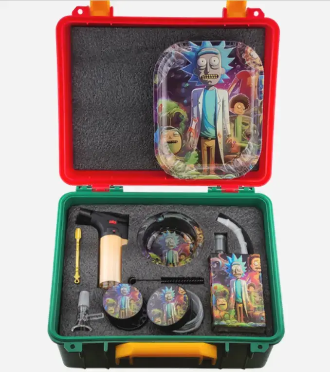 [T-1497-05] Suitcase Juice Bottle Set (Design 5)