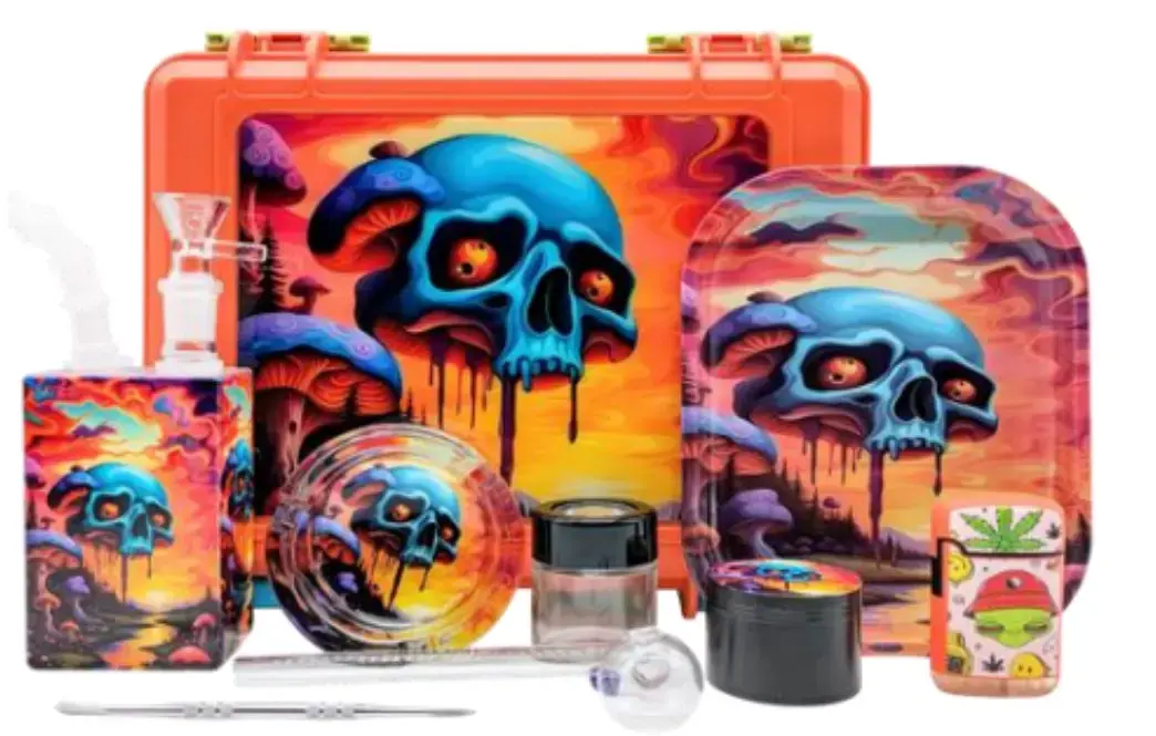 [T-1515-02] SUITECASE WITH JUICE BOX WATERPIPE (Design 2)