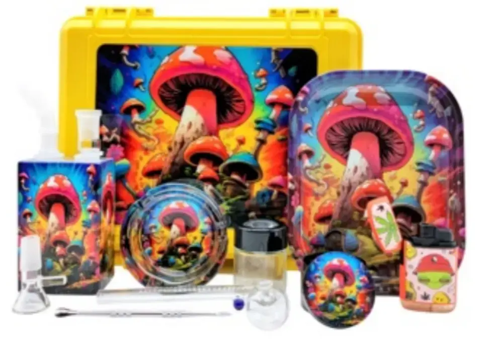 [T-1515-07] SUITECASE WITH JUICE BOX WATERPIPE (Design 7)