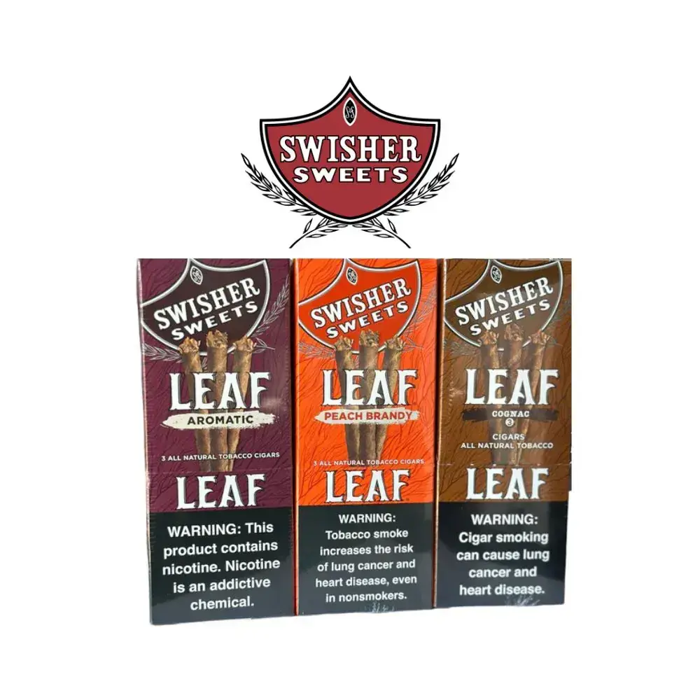 [T-1541-03] Swisher Sweet Leaf 3 For $2.49 Display of 10 (Aromatic)