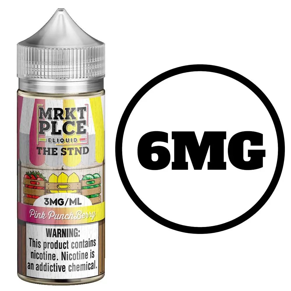 [Q-3685-07] THE STND 100ML ELIQUID (6mg, Pink Punchberry)