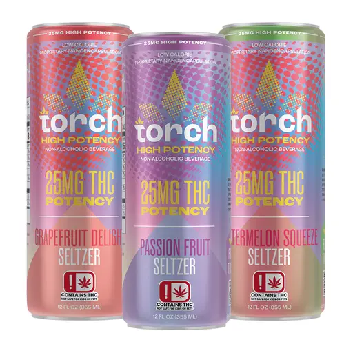 [T-1466-06] Torch Drink D9 High Potency Original 4-Pack 25MG (Watermelon Squeeze)