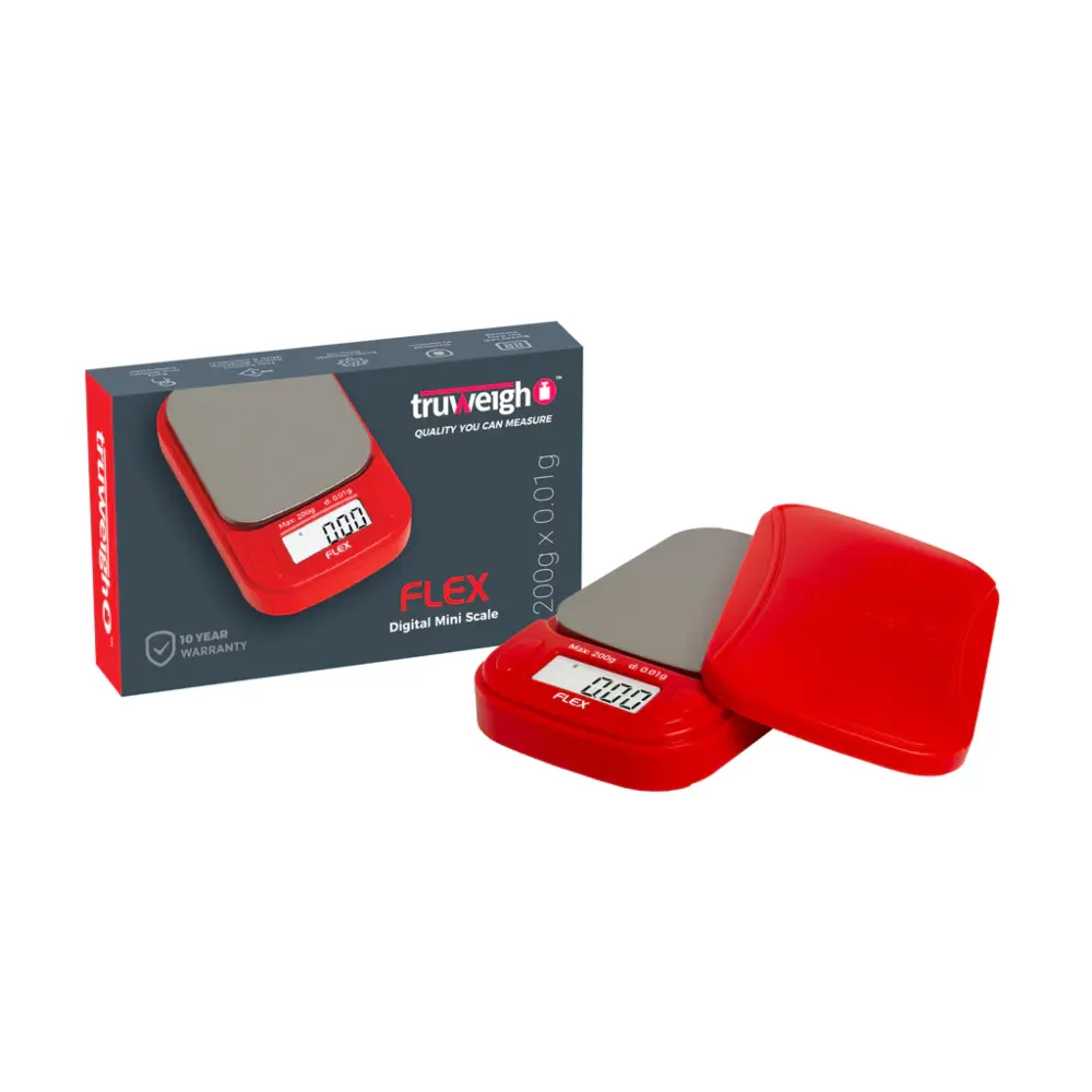 [Q-3730-03] TRUWEIGH FLEX MINI SCALE 200G X 0.01G (Red)