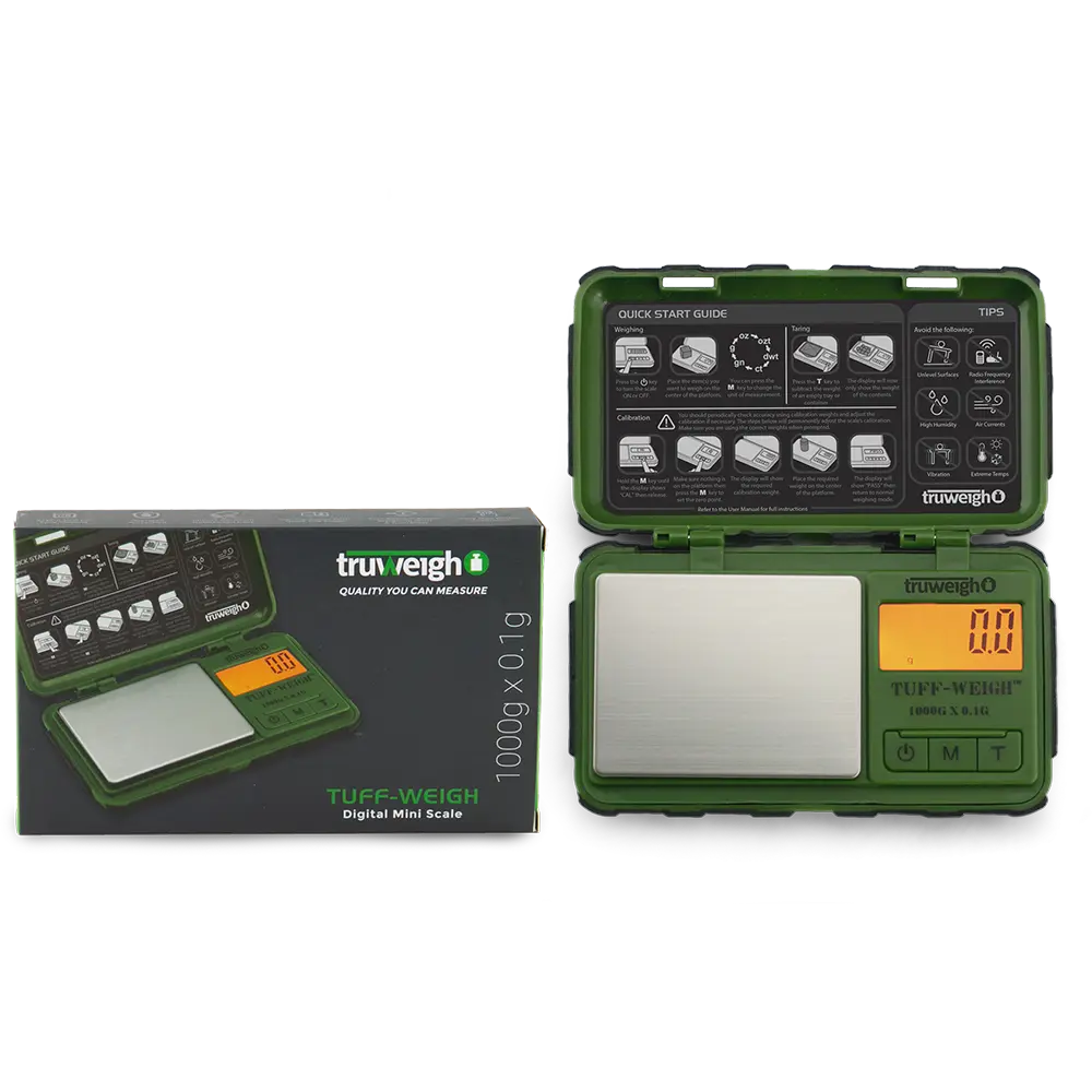 [Q-3763-04] TRUWEIGH TUFF-WEIGH 1000G X 0.1G DIGITAL SCALE (Green)