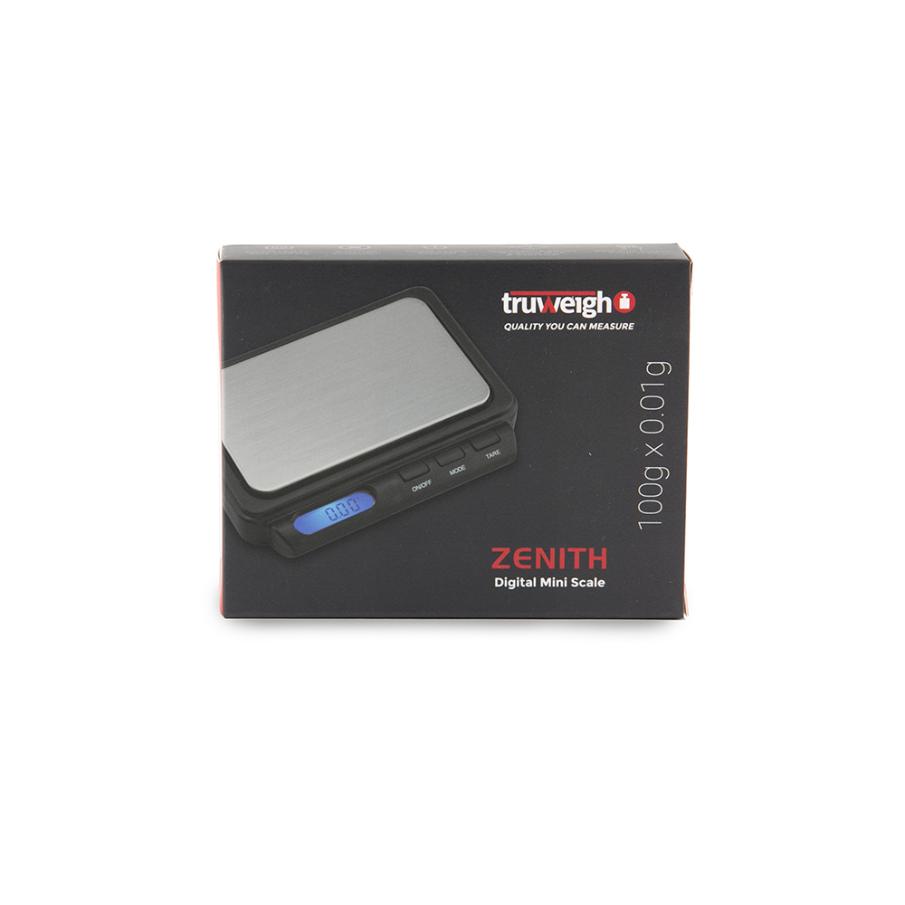 TRUWEIGH ZENITH SCALE 100G X 0.01G BLACK