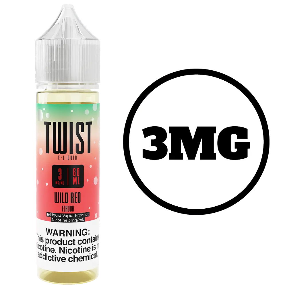 [Q-3800-06] TWIST E-LIQUID 120ML (3mg, Wild Red)
