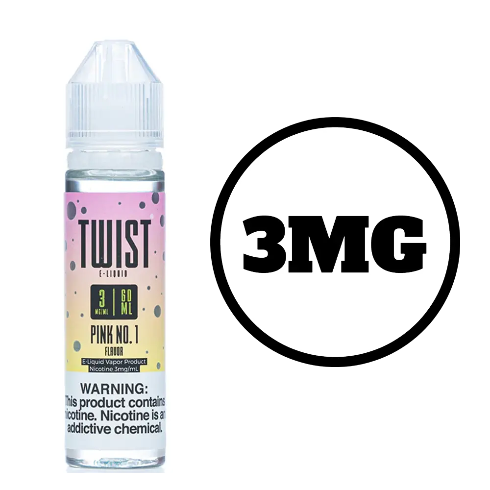 [Q-3800-05] TWIST E-LIQUID 120ML (6mg, Pink No. 1)