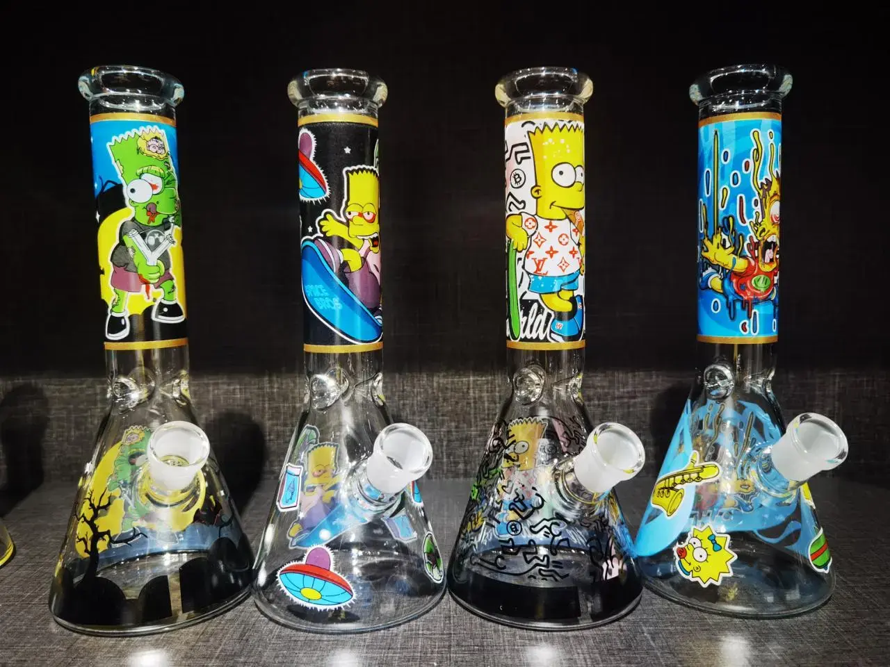 [T-1556-06] Waterpipe 10 Inch Printed Design (HGB-A06)