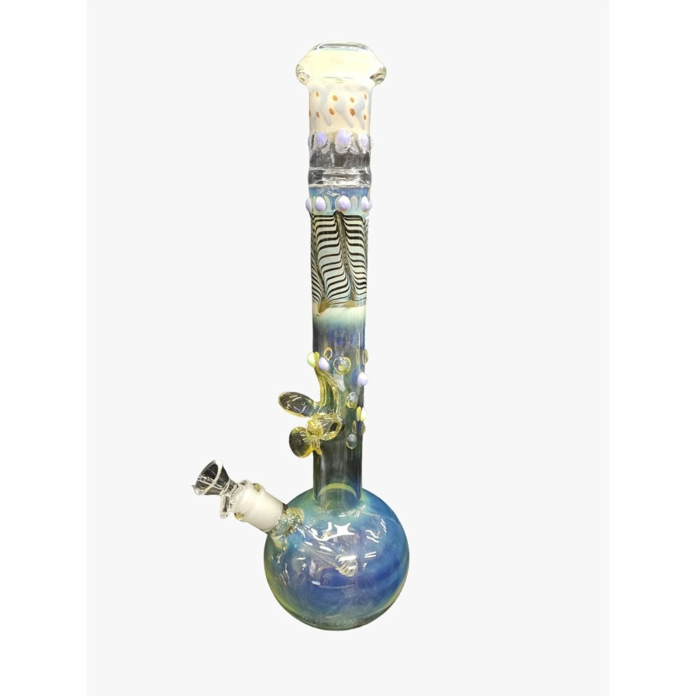 WATERPIPE COLOR CHANGE MUSHROOM MOUTH PIECE BEAKER BASE 15.7INCH