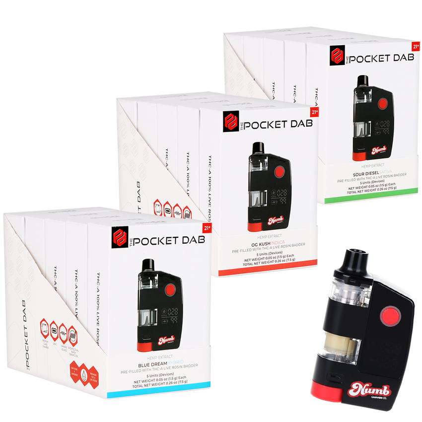 [T-1413-02] White Fish THC-P Pocket Dab 5PK (Blue Dream)