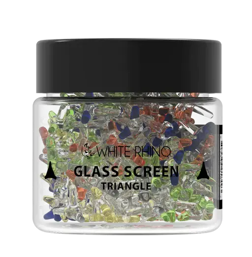 [Q-4019] WHITE RHINO GLASS SCREEN 400CT (TRIANGLE)