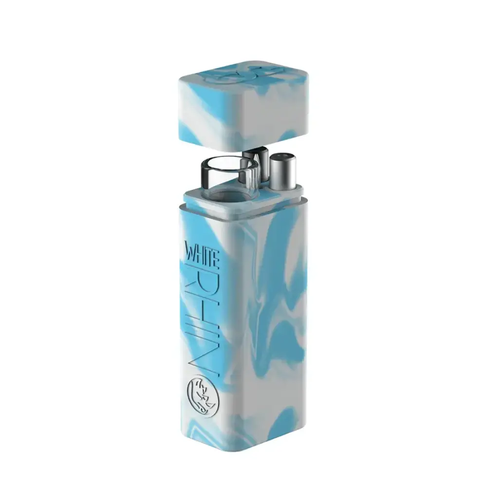 WHITE RHINO SILICONE DUGOUT GLOW IN THE DARK