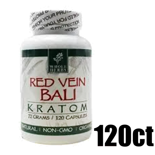 [Q-4049-02] WHOLE HERBS KRATOM 120CT (Red Vein Bali)