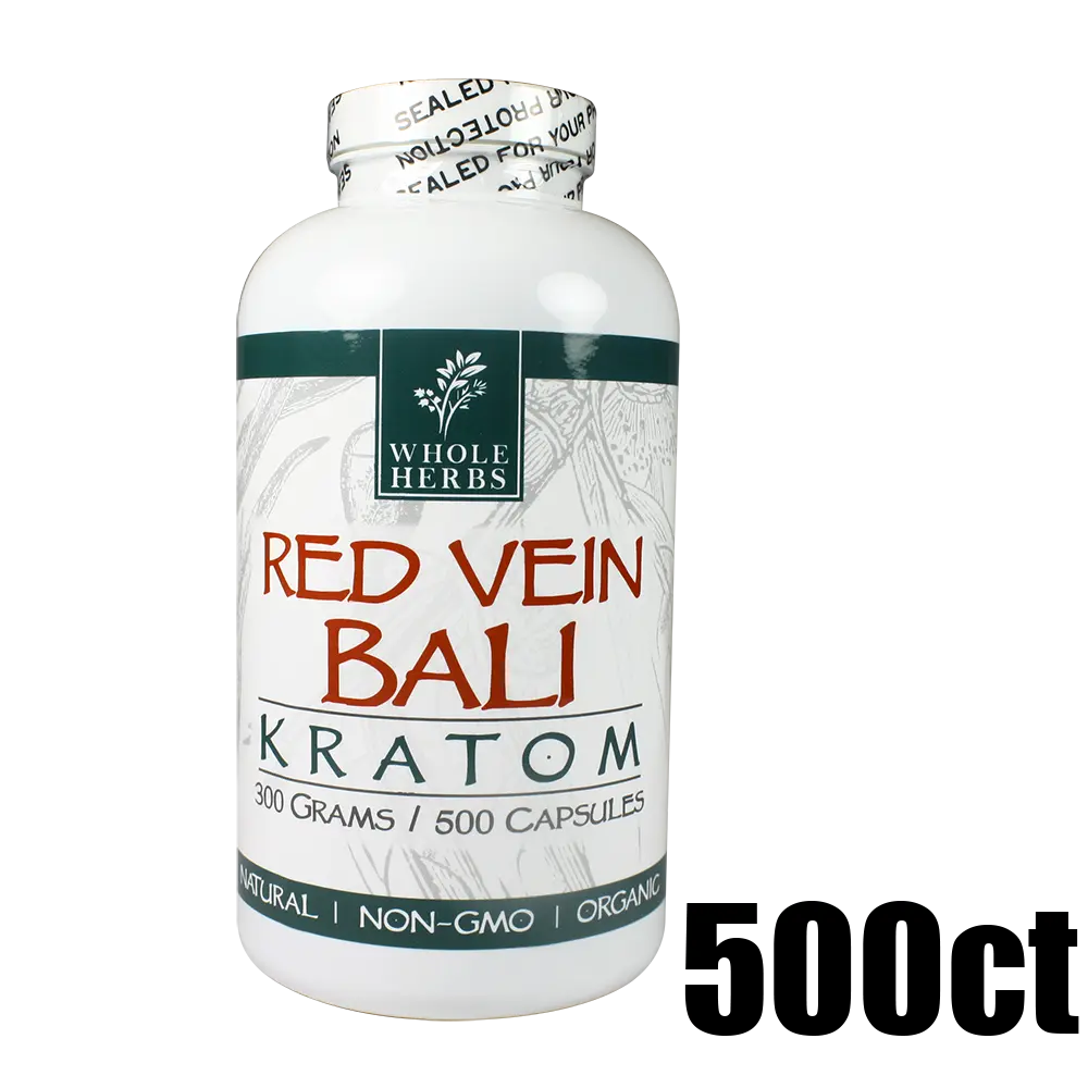 [Q-4051-02] WHOLE HERBS KRATOM 500CT (Red Vein Bali)