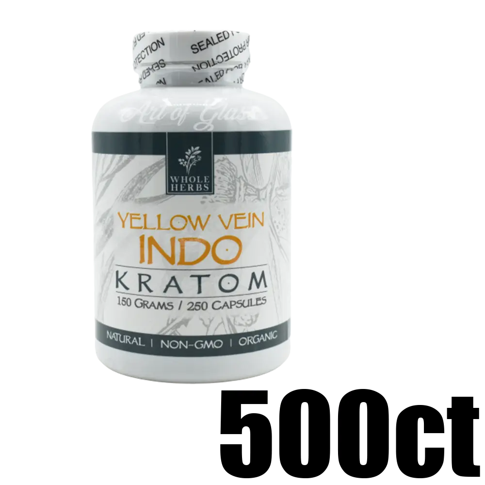 [Q-4051-01] WHOLE HERBS KRATOM 500CT (Yellow Vein Indo)