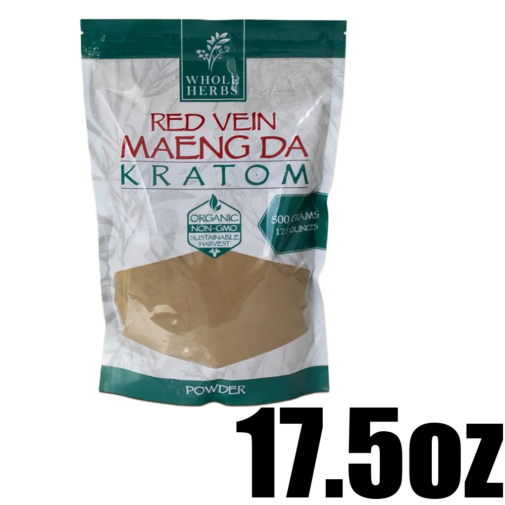 [Q-4053-06] WHOLE HERBS KRATOM POWDER 17.5OZ (Red Vein Maeng Da)