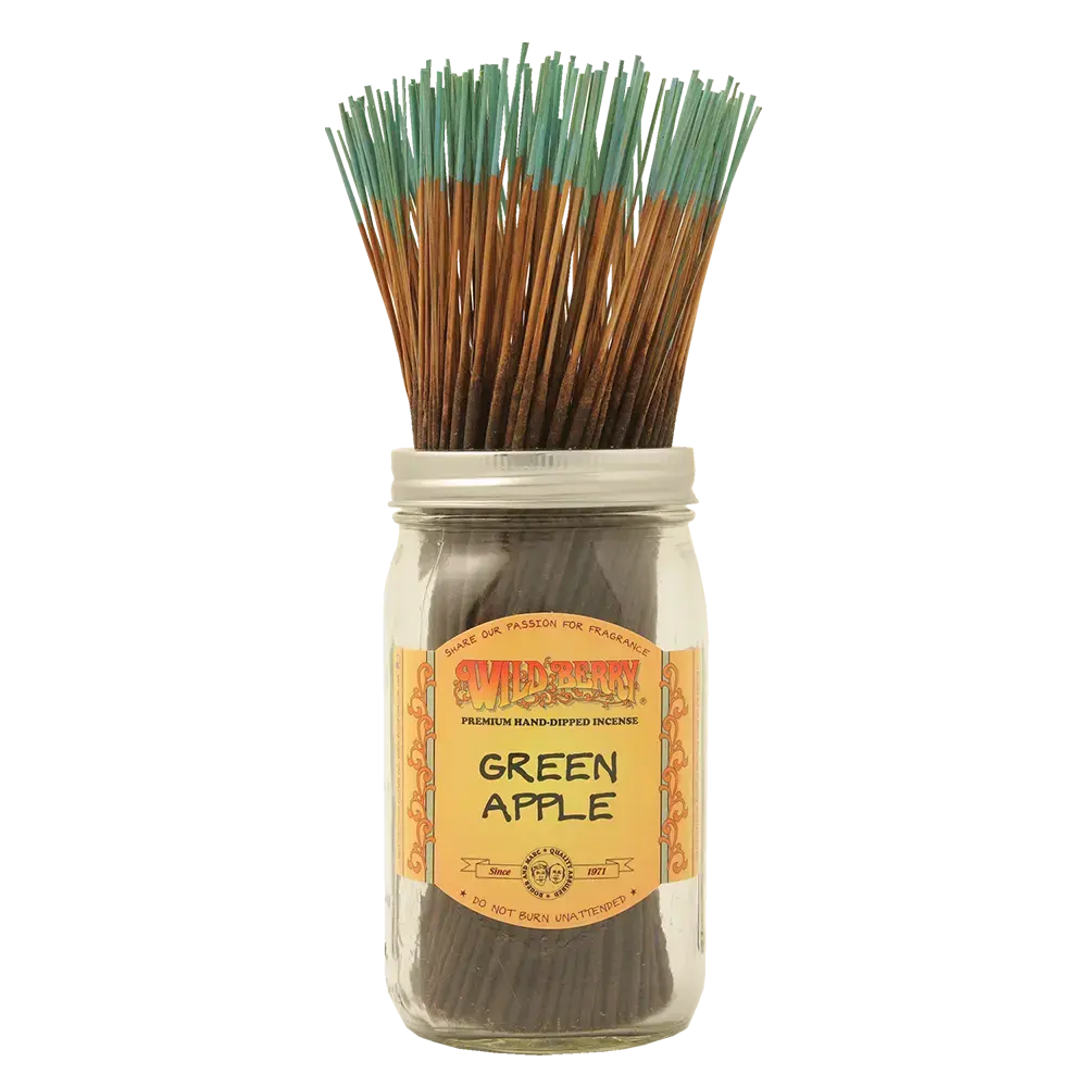[Q-4056-44] WILD BERRY 100 INCENSE STICKS (Green Apple)