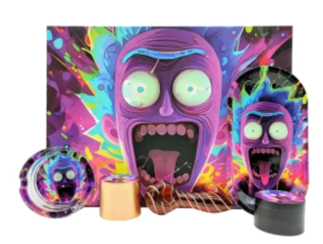 [T-1496-06] Window Box Glass Smoking Pipe kit (Design 6)