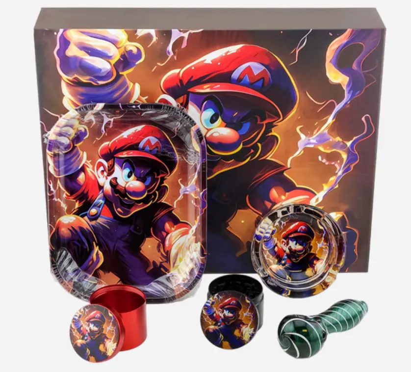 [T-1496-07] Window Box Glass Smoking Pipe kit (Design 7)