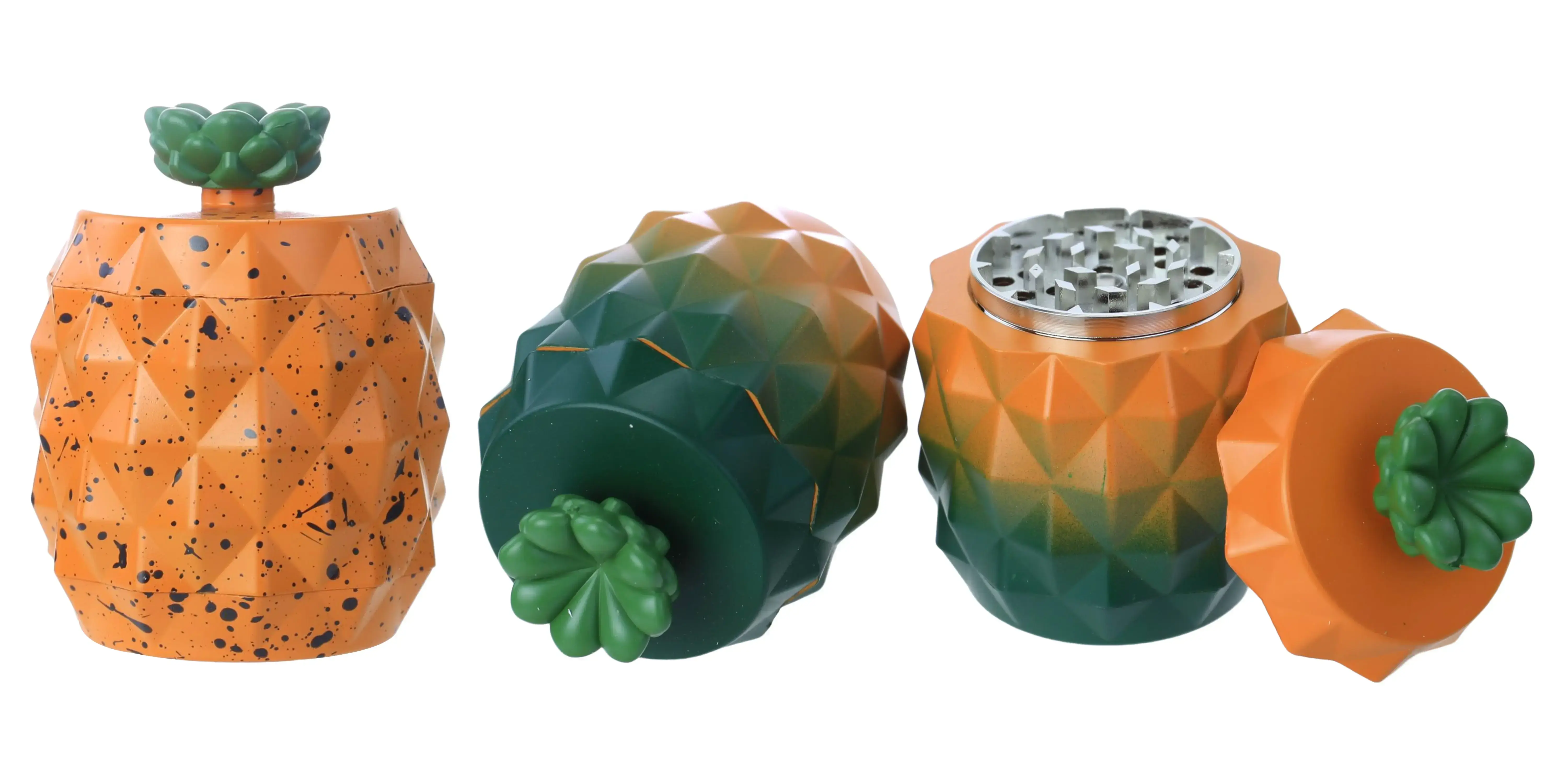 [T-1389-04] Clover Grinder Zinc Alloy 4 Part 6PC Display (GX-2473 65*84MM)