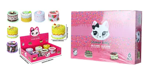 [T-1377-01] Clover Grinder Zinc Alloy  4 Part 6PC Display (GX-2381 50*43MM)