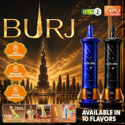 [A-0032-04] Geek Bar Burj 80K Puff 5ct (Grape Mint)