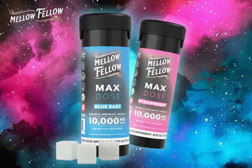 [A-0061-03] Mellow Fellow Max Dose Edibles 10k MG Gummies (Strawberry)