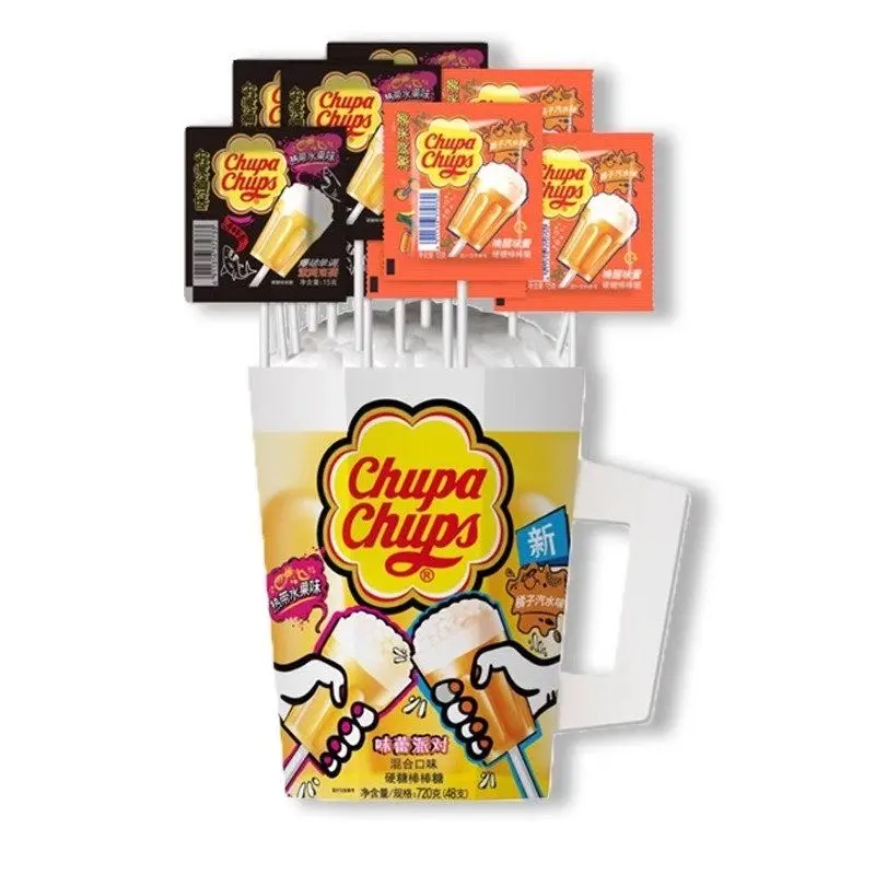 Exotic Chupa Chups Lolipop Mixed Flavor 48Pcs